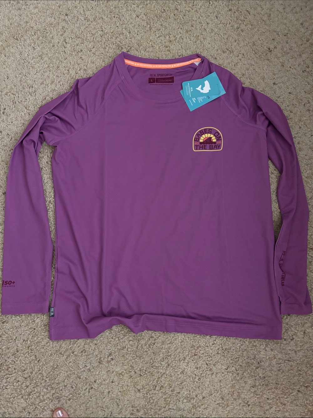 Purple Long Sleeve Performance Tee